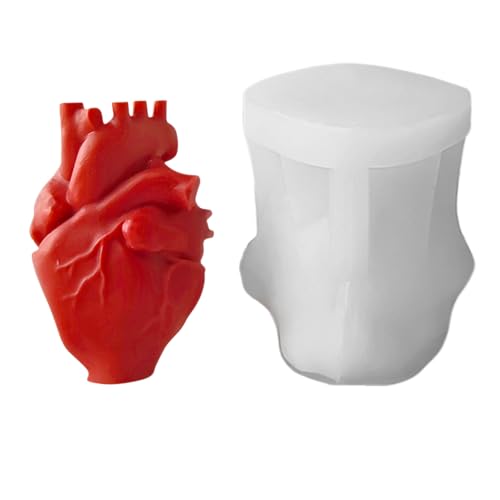 Arroopu Silikonformen Für Schokolade | Handgefertigte 3D Silikonform Menschliches Herz,Einfache Entformung Für Torten Deko Seife Zement Dessert Arroopu Silikonformen Für Schokolade | Handgefertigte 3D Silikonform Menschliches Herz,Einfache Entformung Für Torten Deko Seife Zement Dessert von Arroopu