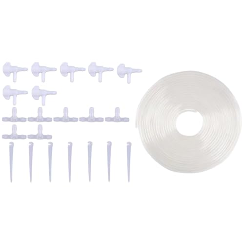 Arroopu Tropfbewässerung Tropfer | 7 Stück Automatische Bewässerung Tropfer,Gartenbewässerung Tropfsystem Mit 7 M Schlauch Für Hochbeet Gewächshaus Topfpflanze Blumenbeet Rasen Arroopu Tropfbewässerung Tropfer | 7 Stück Automatische Bewässerung Tropfer,Gartenbewässerung Tropfsystem Mit 7 M Schlauch Für Hochbeet Gewächshaus Topfpflanze Blumenbeet Rasen von Arroopu