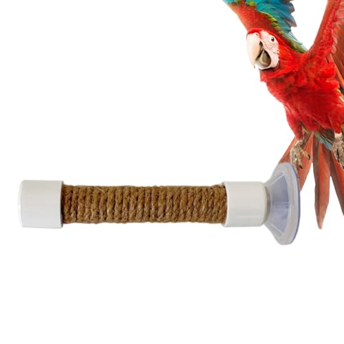 Arroopu Vogel Sitzstange Für Fenster Mit Saugnapf, Trainingsstand, Tragbares Käfigzubehör Spielzeug Für Ara Und Zum Training Arroopu Vogel Sitzstange Für Fenster Mit Saugnapf, Trainingsstand, Tragbares Käfigzubehör Spielzeug Für Ara Und Zum Training von Arroopu