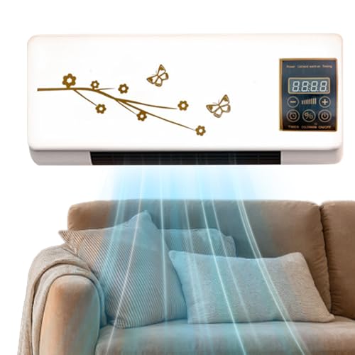 Arroopu Wandventilator | Kanalos Kleines Klimakompaktgerät - Fernbedienbares tragbares Klimagerät für Werkstatt Wohnung Keller Wohnzimmer Schlafzimmer Wintergarten Studentenzimmer Arroopu Wandventilator | Kanalos Kleines Klimakompaktgerät - Fernbedienbares tragbares Klimagerät für Werkstatt Wohnung Keller Wohnzimmer Schlafzimmer Wintergarten Studentenzimmer von Arroopu