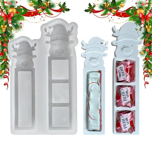 Arroopu Weihnachts Rentier Formen - Weihnachts Elch Silikonform | Festliche Kunsthandwerk Formen Für Deko Paste Kaugummi Schokolade Ton Epoxid Harz Guss Arroopu Weihnachts Rentier Formen - Weihnachts Elch Silikonform | Festliche Kunsthandwerk Formen Für Deko Paste Kaugummi Schokolade Ton Epoxid Harz Guss von Arroopu