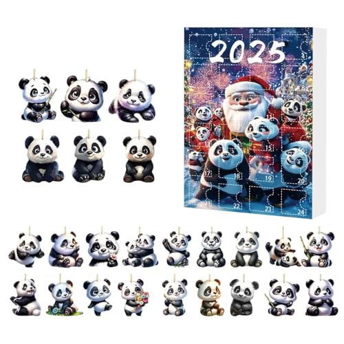 Panda Adventskalender 2025 24 Stück Acryl Panda Adventskalender 24 Tage Pandas Ornamente Weihnachten Countdown Kalender Weihnachten Sammlerstück Lustige Pandas Set Panda Adventskalender 2025 24 Stück Acryl Panda Adventskalender 24 Tage Pandas Ornamente Weihnachten Countdown Kalender Weihnachten Sammlerstück Lustige Pandas Set von Arroopu