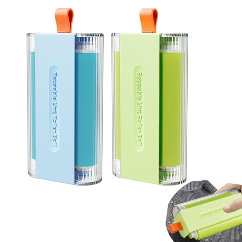 Wiederverwendbarer Fusselroller, waschbar, mit Abdeckung, Mini-Fusselentferner, Gel-Fusselrollen, klebrig für das Leben und Mehrzweck-Haustierhaare, und Fusselentferner für Kleidung, Polster und von Arroopu