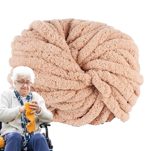 Arrovarp Chenille-Garn, 2,5 m, weiches Chenille-Garn, zum Weben, Basteln, Häkeln, Zubehör für Schals, Babykleidung, Wurfkissen, Korb, Haustierbett, Decke von Arrovarp
