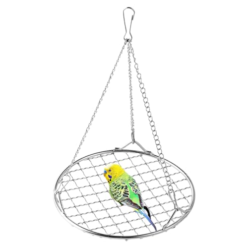 Arrovarp Papageienschaukel – Vogelschaukel – Rostfreies Edelstahl kaufest Abnehmbares Bett mit Kühlgitter-Design für Erholung Spielen Hinterhof Terrasse Pet Store Lovebird Finch Arrovarp Papageienschaukel – Vogelschaukel – Rostfreies Edelstahl kaufest Abnehmbares Bett mit Kühlgitter-Design für Erholung Spielen Hinterhof Terrasse Pet Store Lovebird Finch von Arrovarp