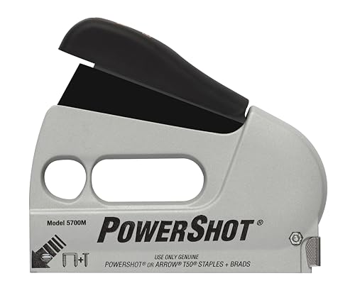 Arrow 5700 PowerShot Heftpistole, robust, Edelstahl/Schwarz von Arrow