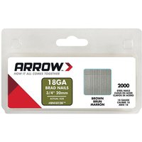 Arrow - Schachtel mit 2000 Kopfnägel für Druckluft-Heftgeräte 20mm von Arrow