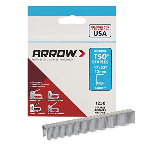 Arrow T50 Heftklammern Box 1250 ceiltile 13 mm arrt50cts (Alte Version) von Arrow