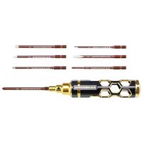 ArrowMax AM-460002-BG Werkzeug-Set 2 Kreuzschlitzeinsätze Größe: 2, 3.5, 1 Schlitzeinsatz Größe von ArrowMax