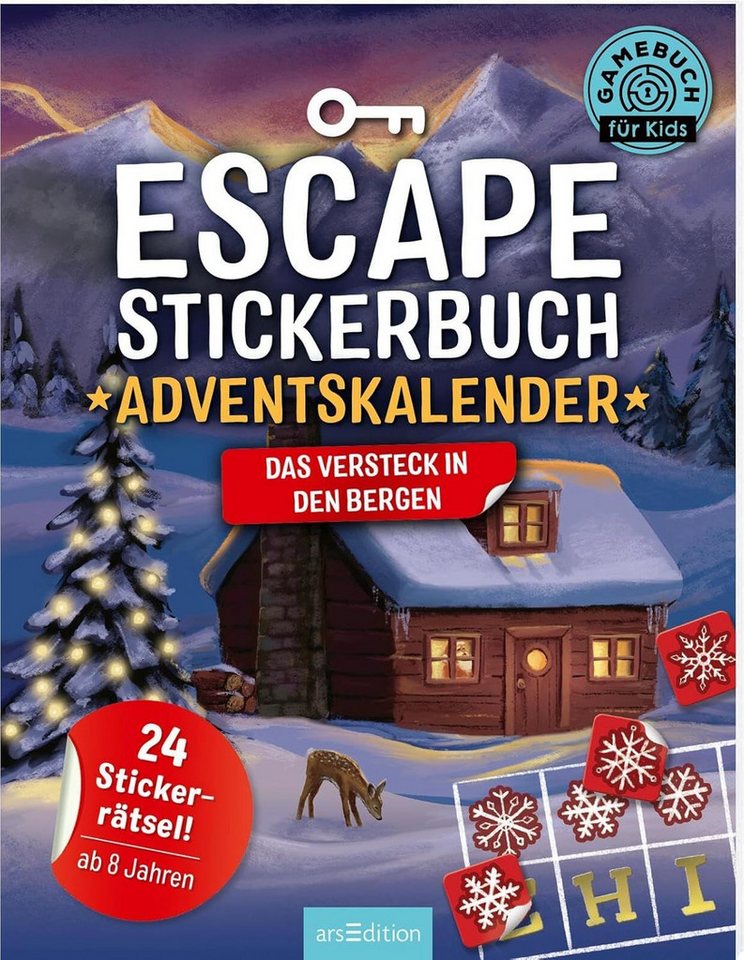 Ars Edition Bücher-Adventskalender Adventskalender (Escape, 1-tlg), Made in Europe von Ars Edition