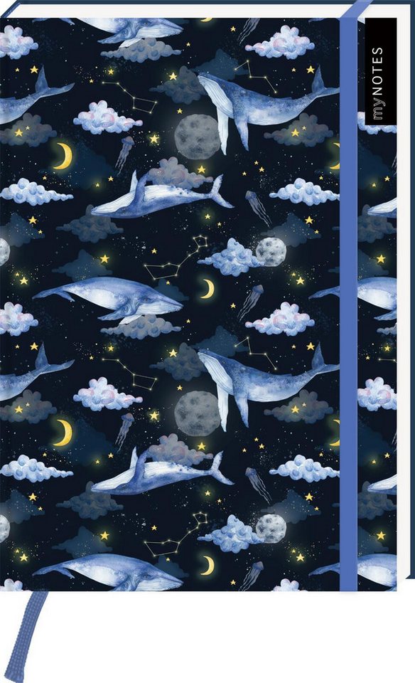 Ars Edition Skizzenbuch myNOTES Notizbuch A5: Cosmic Whale von Ars Edition