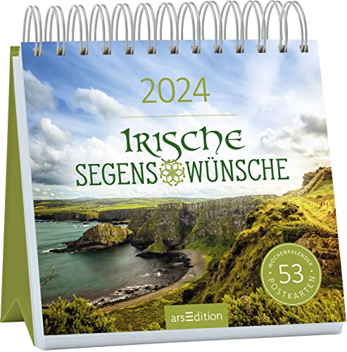 Postkartenkalender Irische Segenswünsche 2024 von Ars Edition