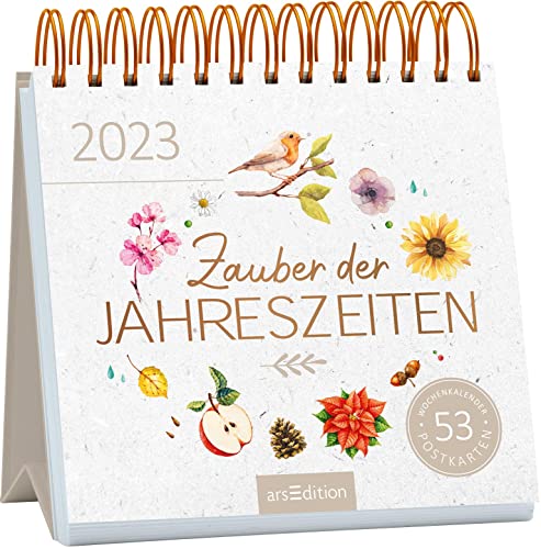 Postkartenkalender Zauber der Jahreszeiten 2023: Wochenkalender 2023, 53 Postkarten als Begleiter durchs Jahr von Ars Edition