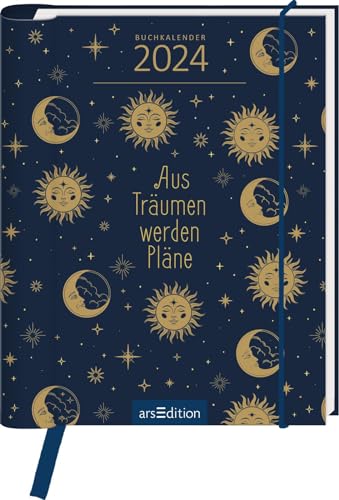 Taschenkalender Aus Träumen werden Pläne 2024: Handlicher Taschenkalender mit Wochenkalendarium für alle Träumejäger:innen von Ars Edition