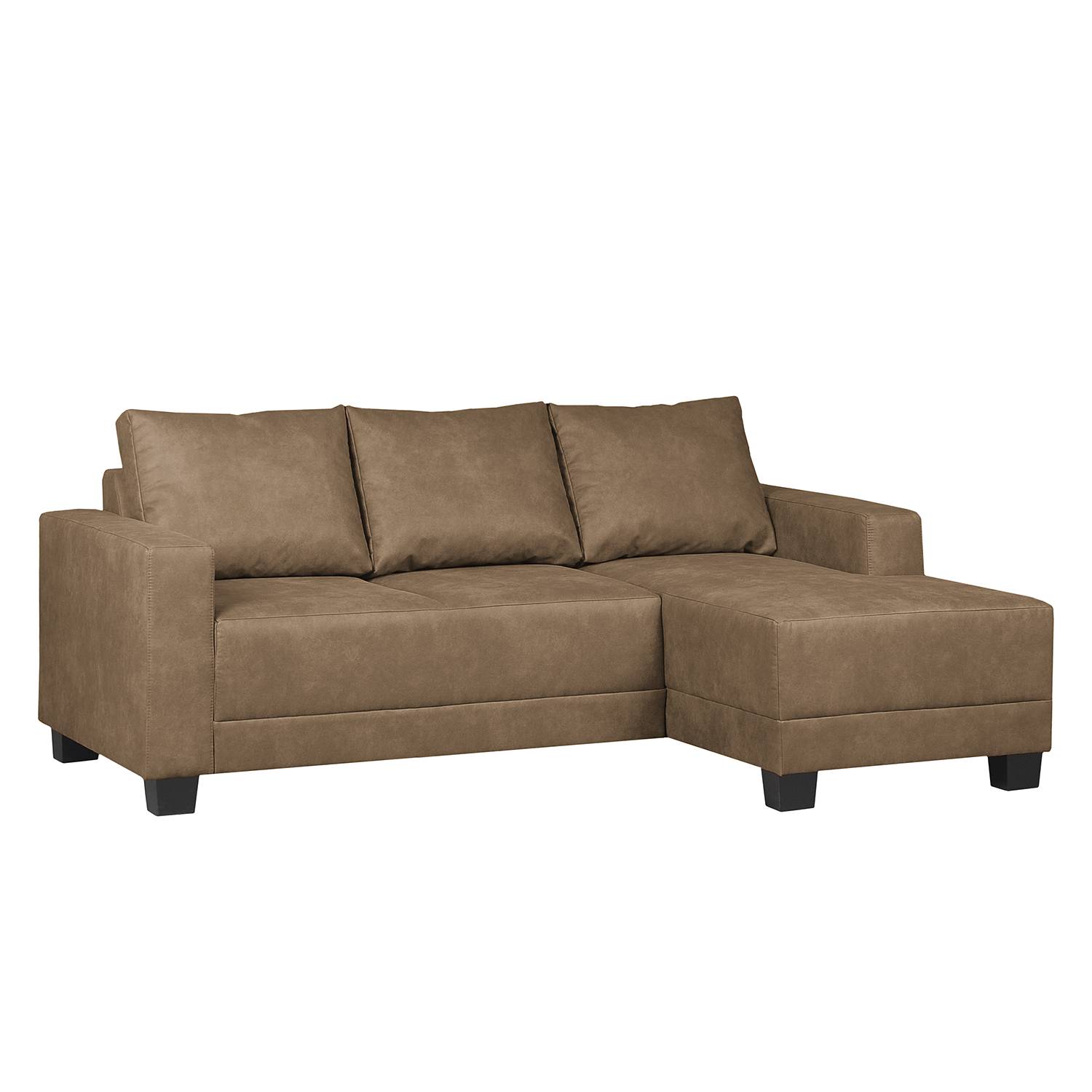 Ars Natura Ecksofa Greenwood Schlamm Microfaser 200x72x144 cm von Ars Natura