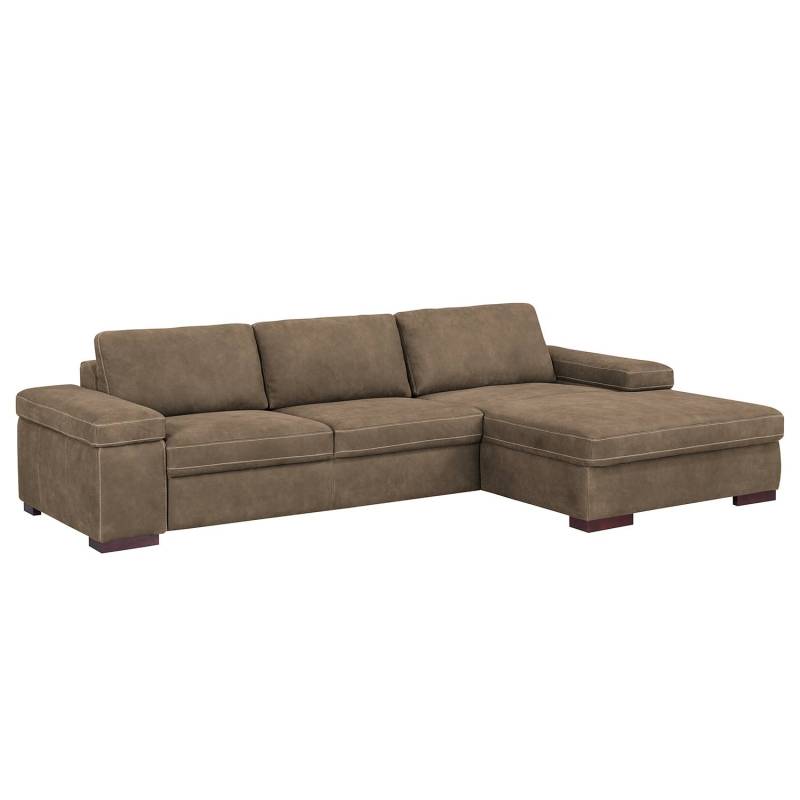 Ars Natura Ecksofa Maine Cappuccino Echtleder 303x80x177 cm von Ars Natura