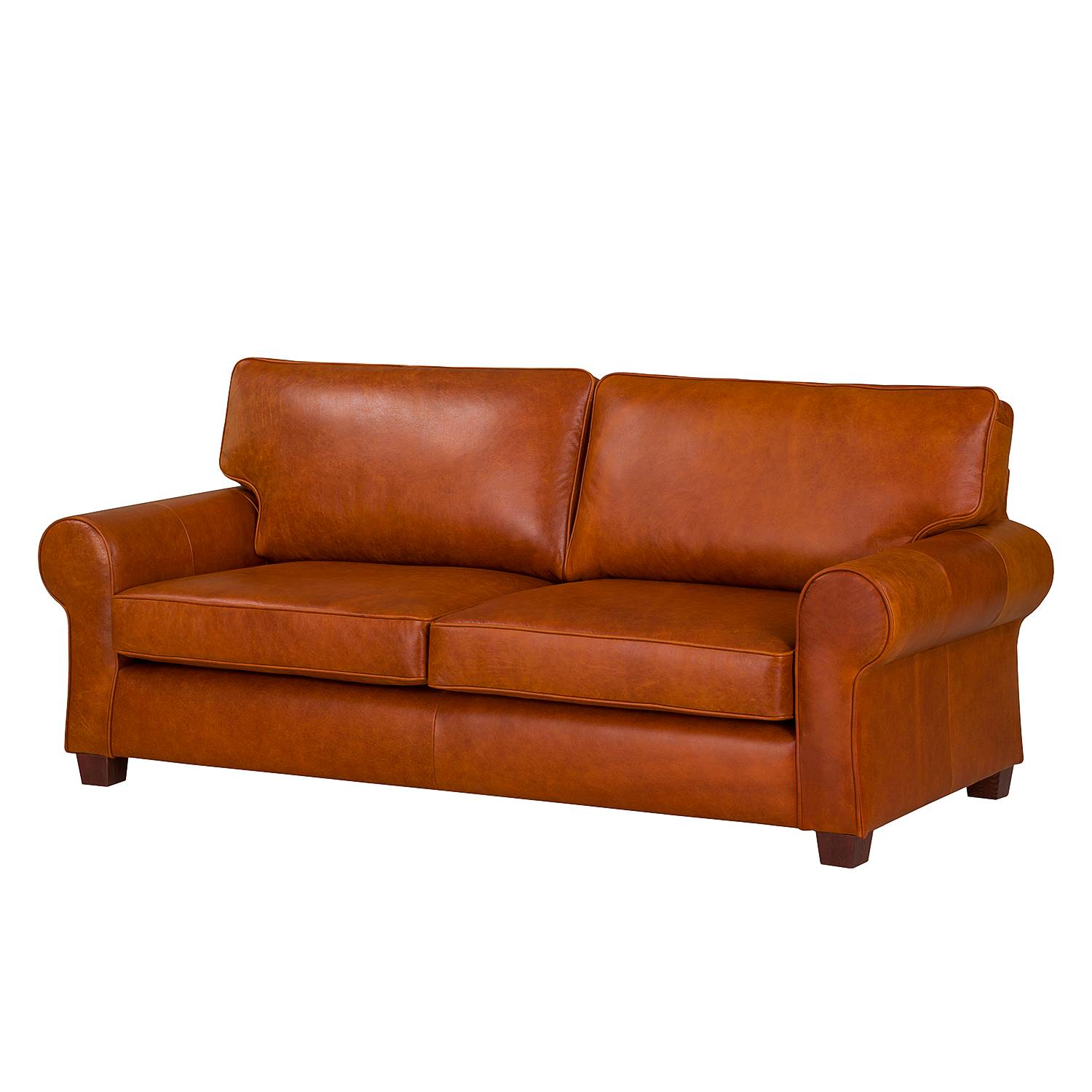 Ars Natura Sofa Alexo 2-Sitzer Cognac Echtleder 200x94x93 cm von Ars Natura