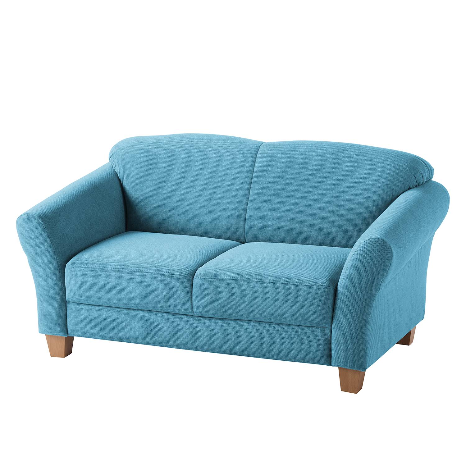 Ars Natura Sofa Cebu 2-Sitzer Hellblau Webstoff 163x84x89 cm von sit&more