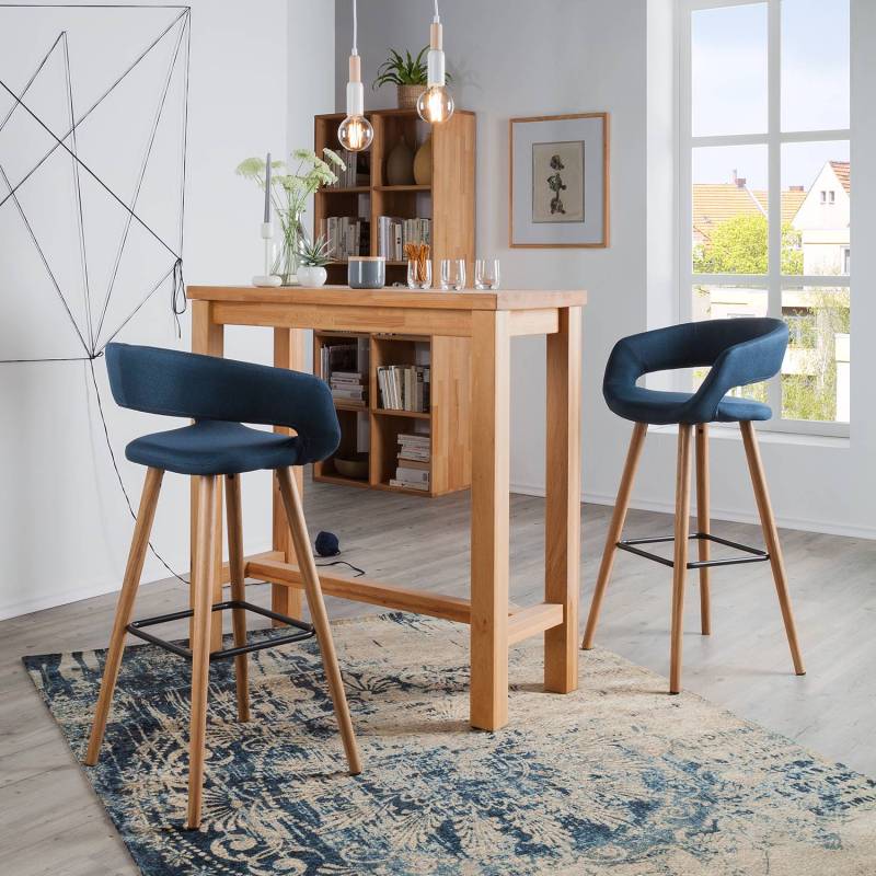 home24 Bartisch LeeWOOD 108 x 107 x 45cm Braun von home24