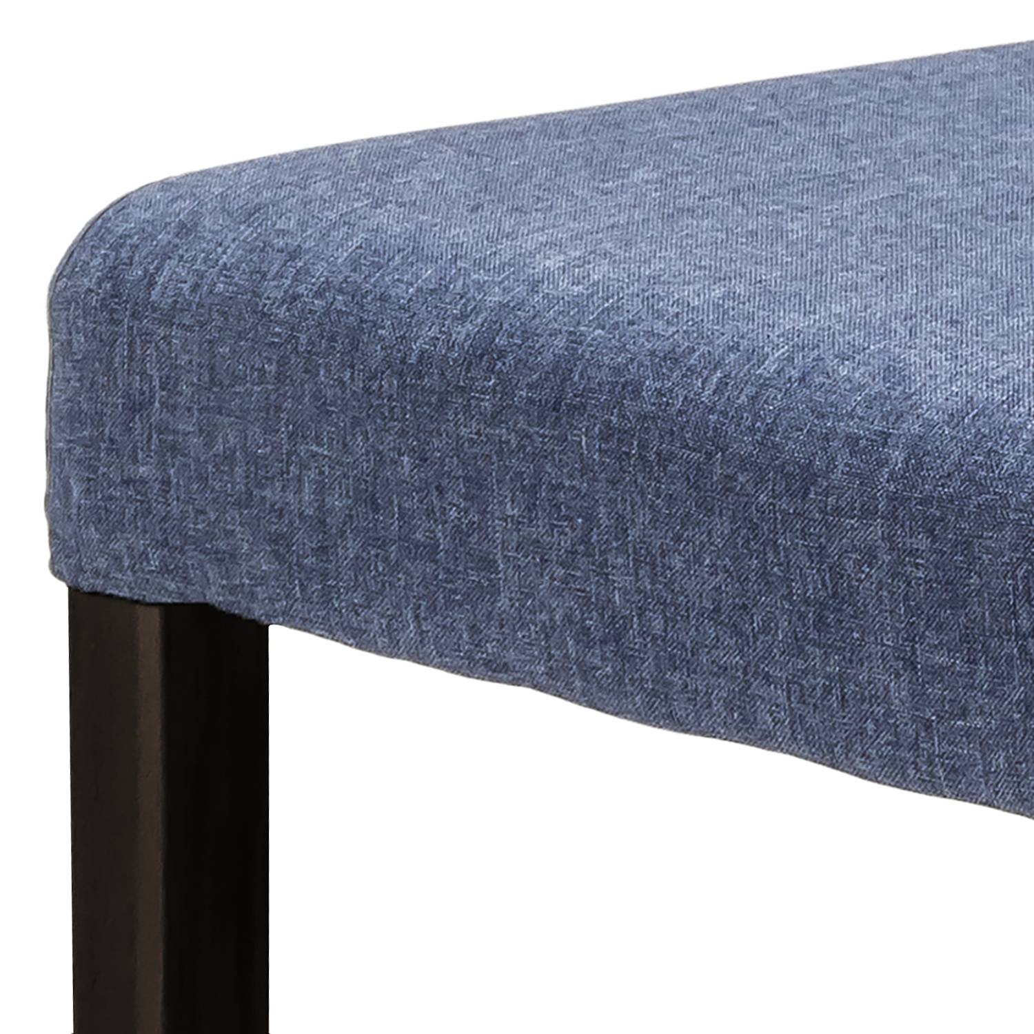 home24 Esszimmerstuhl Flen II 2er-Set 44 x 92 x 57cm Blau/Jeansblau Buche Dunkel von home24