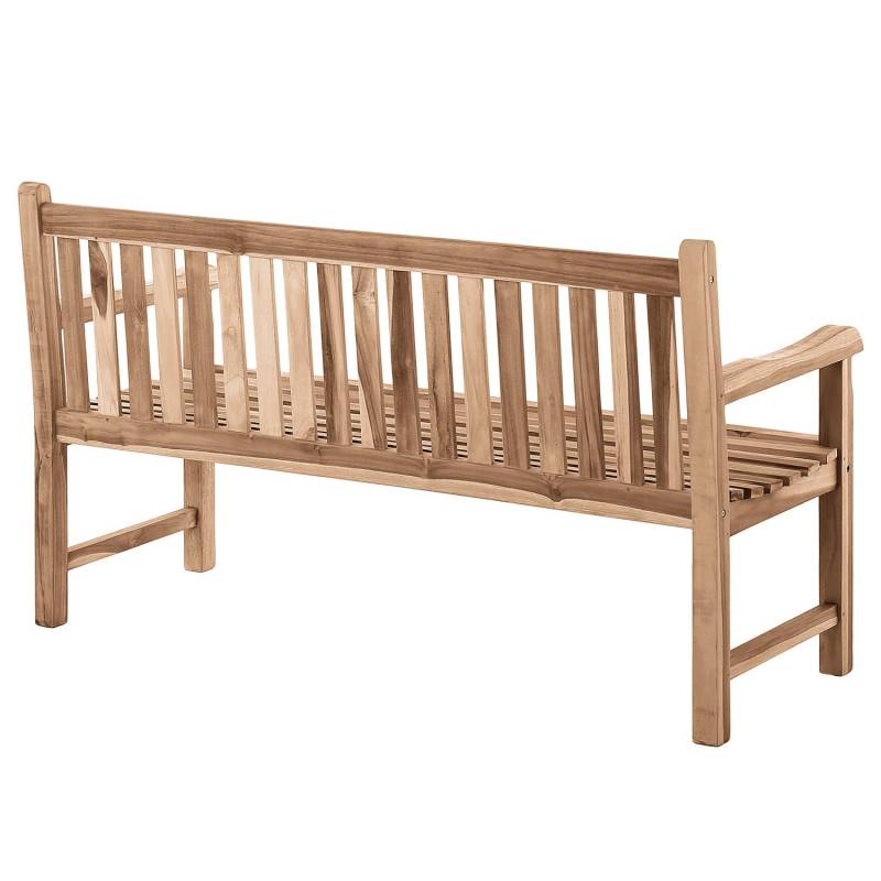home24 Gartenbank San Antonio Teakholz, naturbelassen Braun 150cm von home24