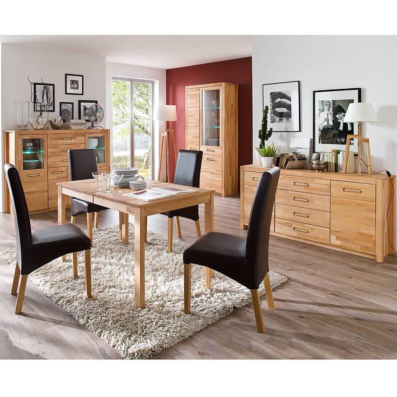 home24 Highboard II 163 x 122 x 40cm Braun/Kernbuche von home24