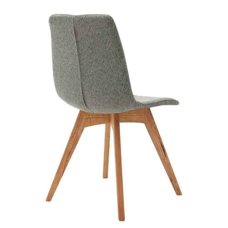 home24 Polsterstuhl Marihn II 2er-Set 47 x 87 x 52cm Grün/Olivgrün von home24