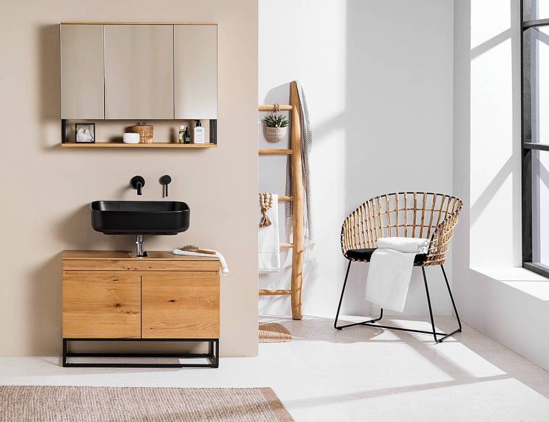 home24 Waschbeckenunterschrank 80 x 57 x 30cm Braun home24 Waschbeckenunterschrank 80 x 57 x 30cm Braun von home24