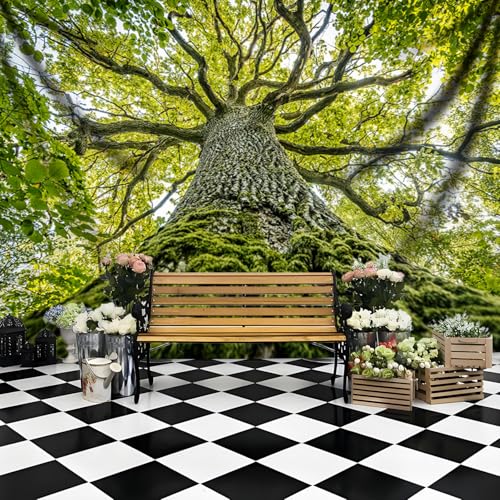 Arsey Wandteppich Großer Baum Sky Grün Wandbehang Natur Landschaft Wandteppiche Aesthetic Wandtücher Wanddecke Wandbespannung Wandtuch für Wohnzimmer und Schlafzimmer, 320 x 240cm von Arsey