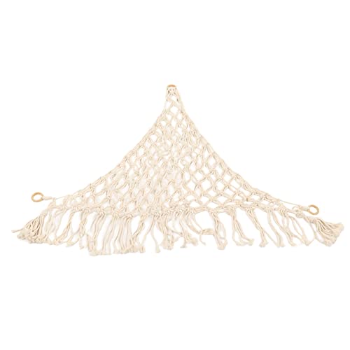 Kuscheltier Spielzeug Hängematte, Boho Ecke, Weicher Spielzeug Netzhalter, Hängender Netz Aufbewahrungs Organizer, Hängender Makramee Stoff Spielzeug Organizer, Aufbewahrung, für Kinderzimmer(1) von Arsor