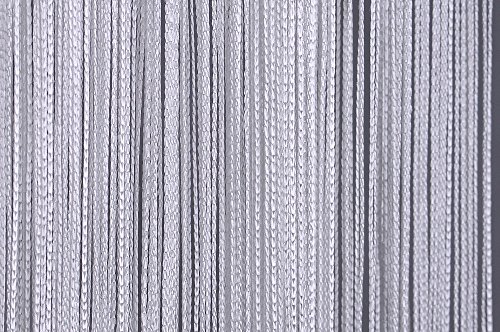arsuita Fadenvorhang BxH 90 x 250cm | Fadenstore: weiß mit Tunneldurchzug in der Höhe kürzbar von arsuita