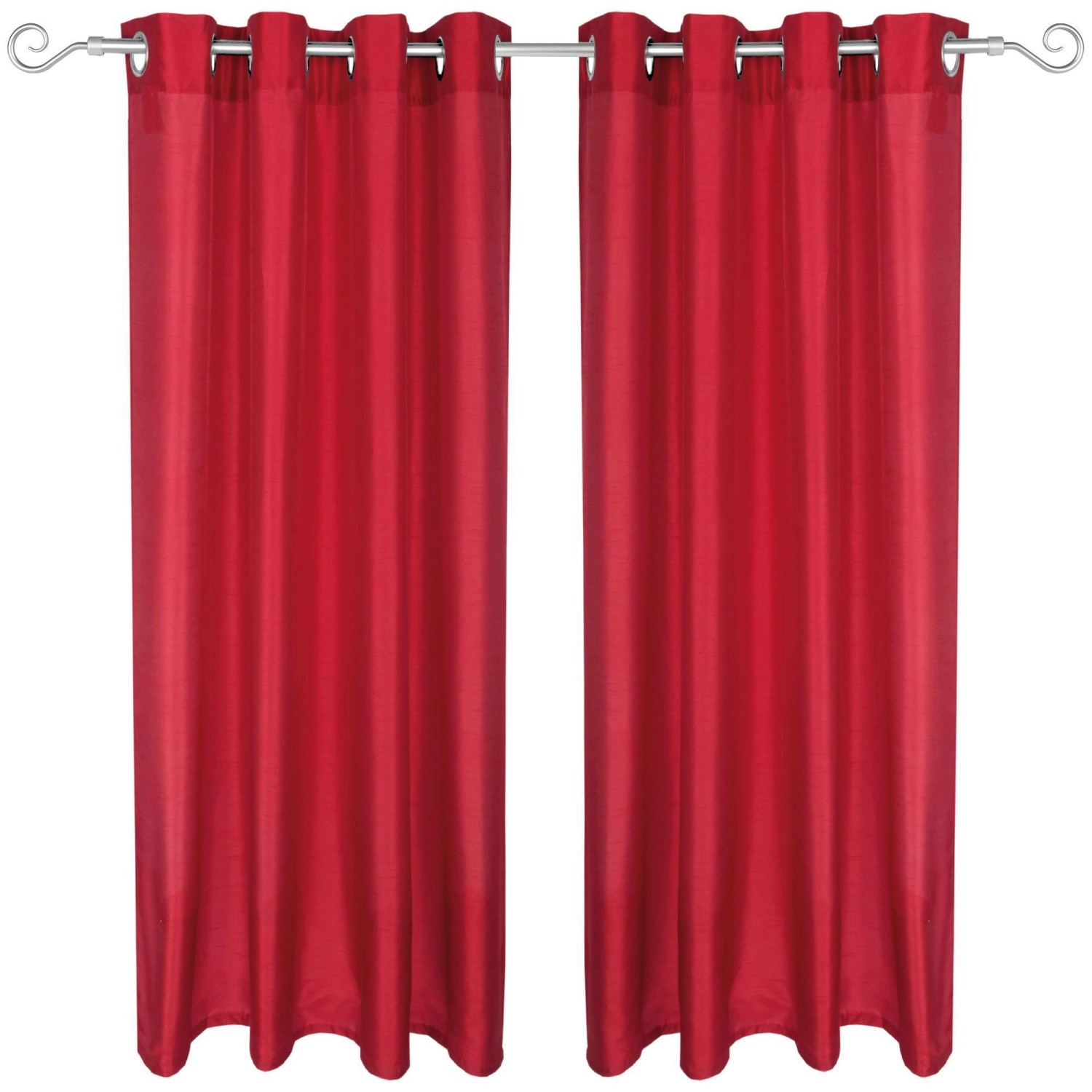 Arsvita 2er Pack Gardine Blickdicht Alessia mit Ösen 140 cm x 145 cm Rot Arsvita 2er Pack Gardine Blickdicht Alessia mit Ösen 140 cm x 145 cm Rot von Arsvita