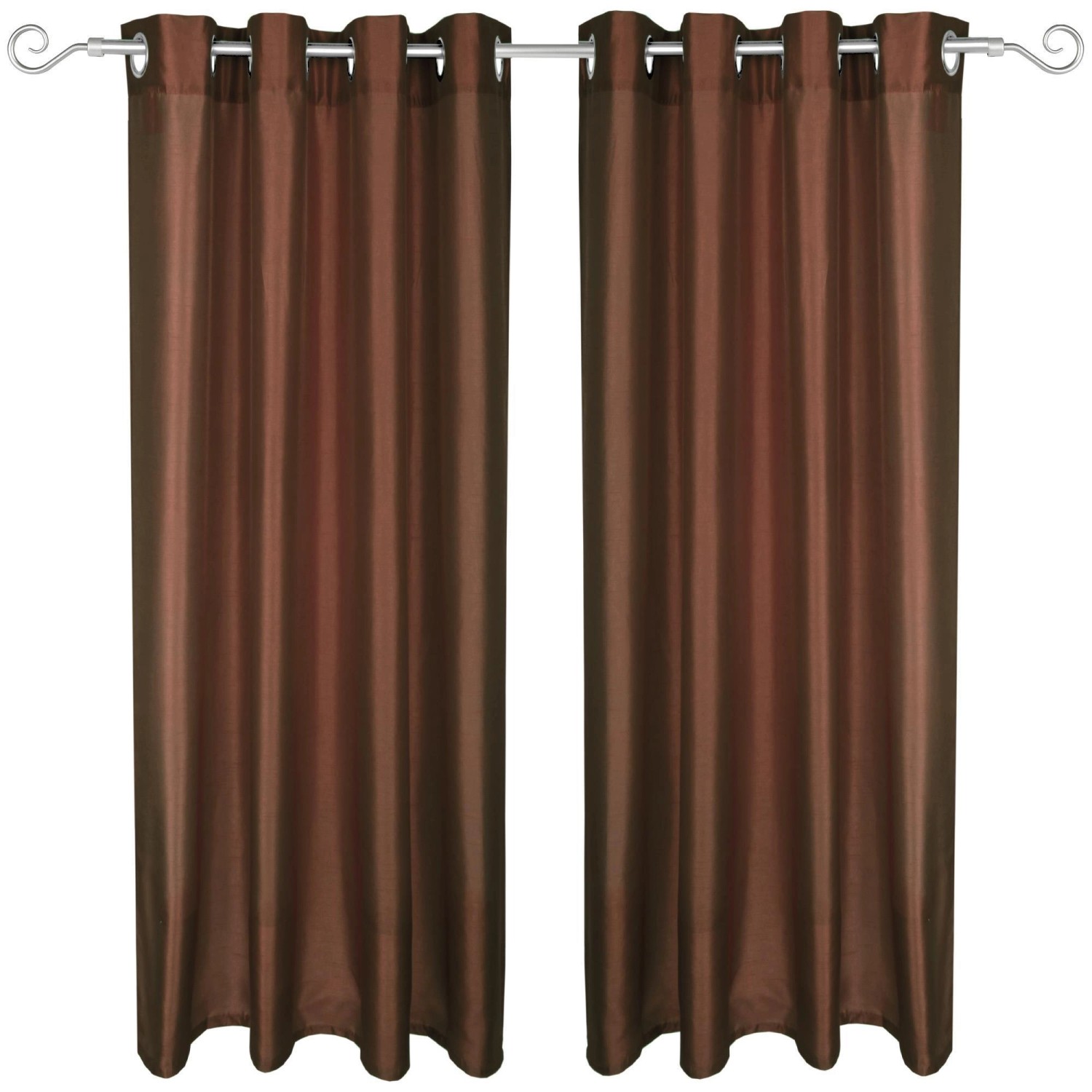 Arsvita 2er Pack Gardine Blickdicht Alessia mit Ösen 140 cm x 175 cm Braun Arsvita 2er Pack Gardine Blickdicht Alessia mit Ösen 140 cm x 175 cm Braun von Arsvita