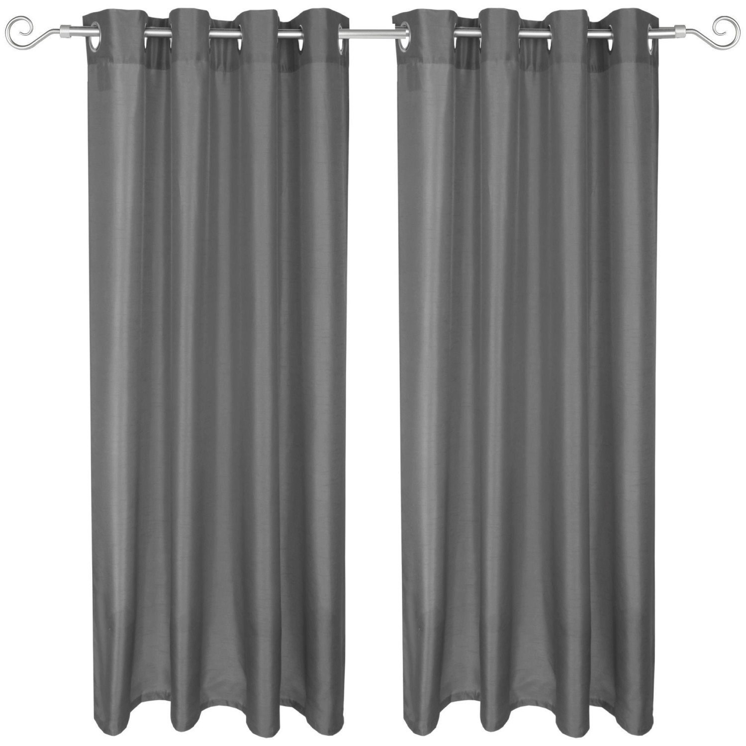 Arsvita 2er Pack Gardine Blickdicht Alessia mit Ösen 140 cm x 175 cm Dunkelgrau Arsvita 2er Pack Gardine Blickdicht Alessia mit Ösen 140 cm x 175 cm Dunkelgrau von Arsvita