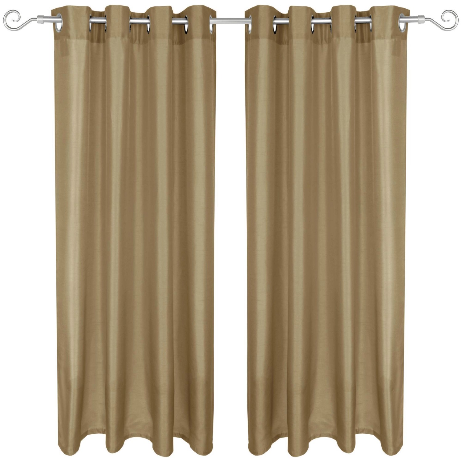 Arsvita 2er Pack Gardine Blickdicht Alessia mit Ösen 140 cm x 175 cm Taupe Dunkel Arsvita 2er Pack Gardine Blickdicht Alessia mit Ösen 140 cm x 175 cm Taupe Dunkel von Arsvita