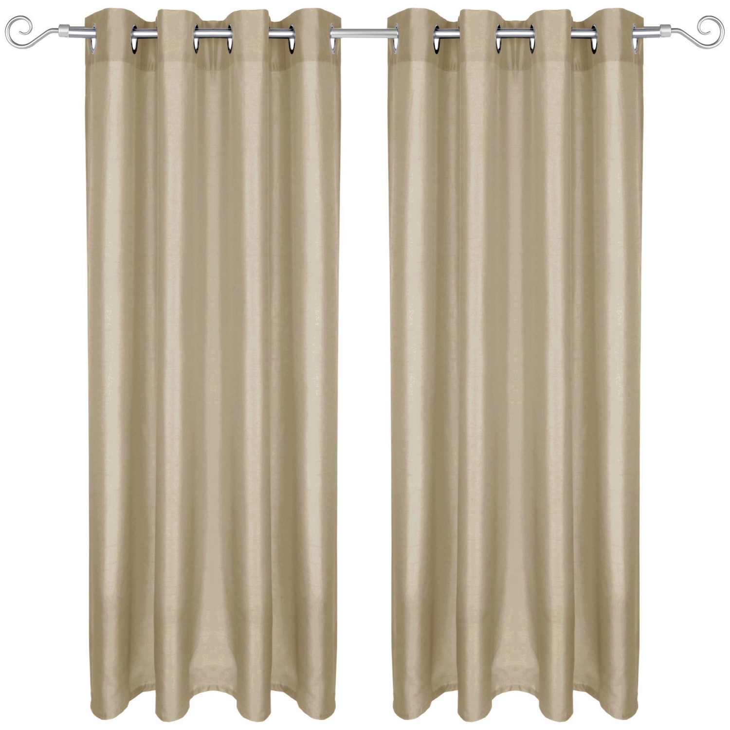 Arsvita 2er Pack Gardine Blickdicht Alessia mit Ösen 140 cm x 175 cm Taupe Hell Arsvita 2er Pack Gardine Blickdicht Alessia mit Ösen 140 cm x 175 cm Taupe Hell von Arsvita