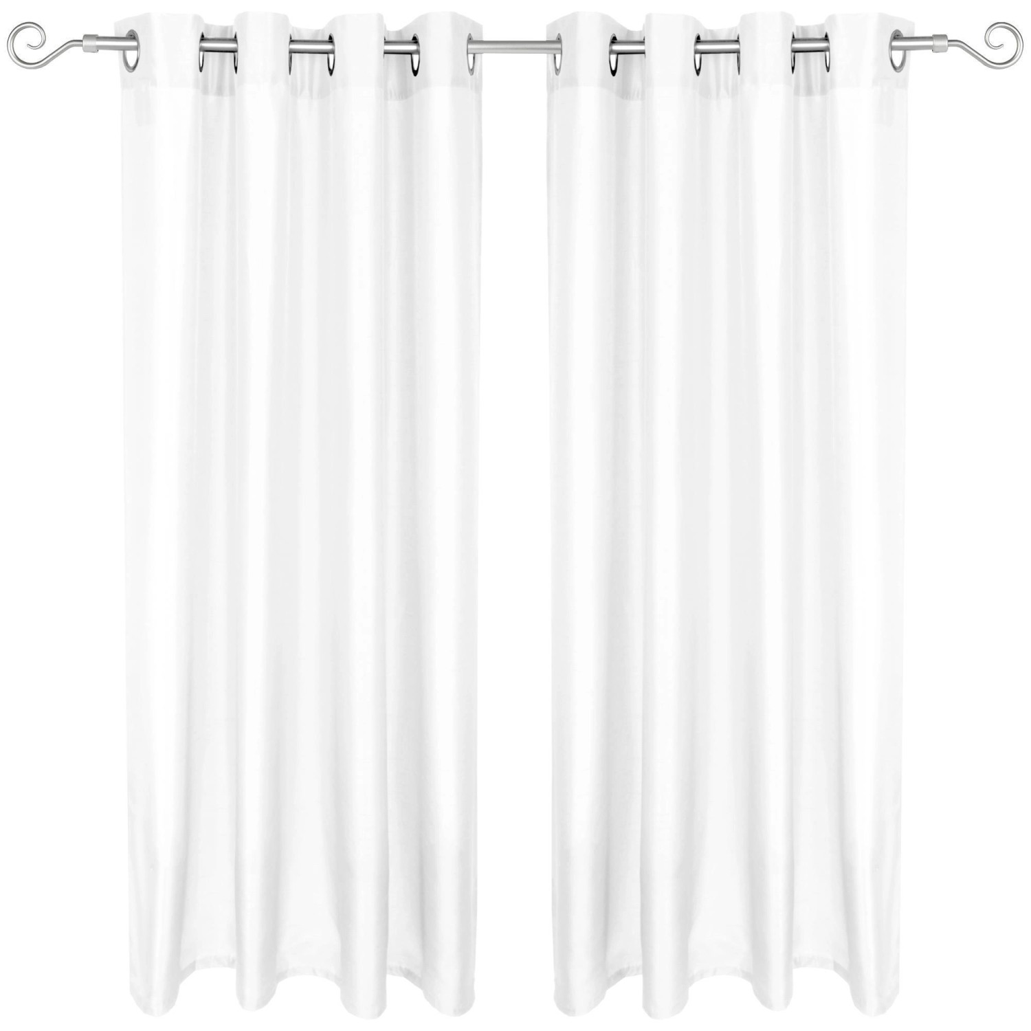 Arsvita 2er Pack Gardine Blickdicht Alessia mit Ösen 140 cm x 245 cm Weiß Arsvita 2er Pack Gardine Blickdicht Alessia mit Ösen 140 cm x 245 cm Weiß von Arsvita