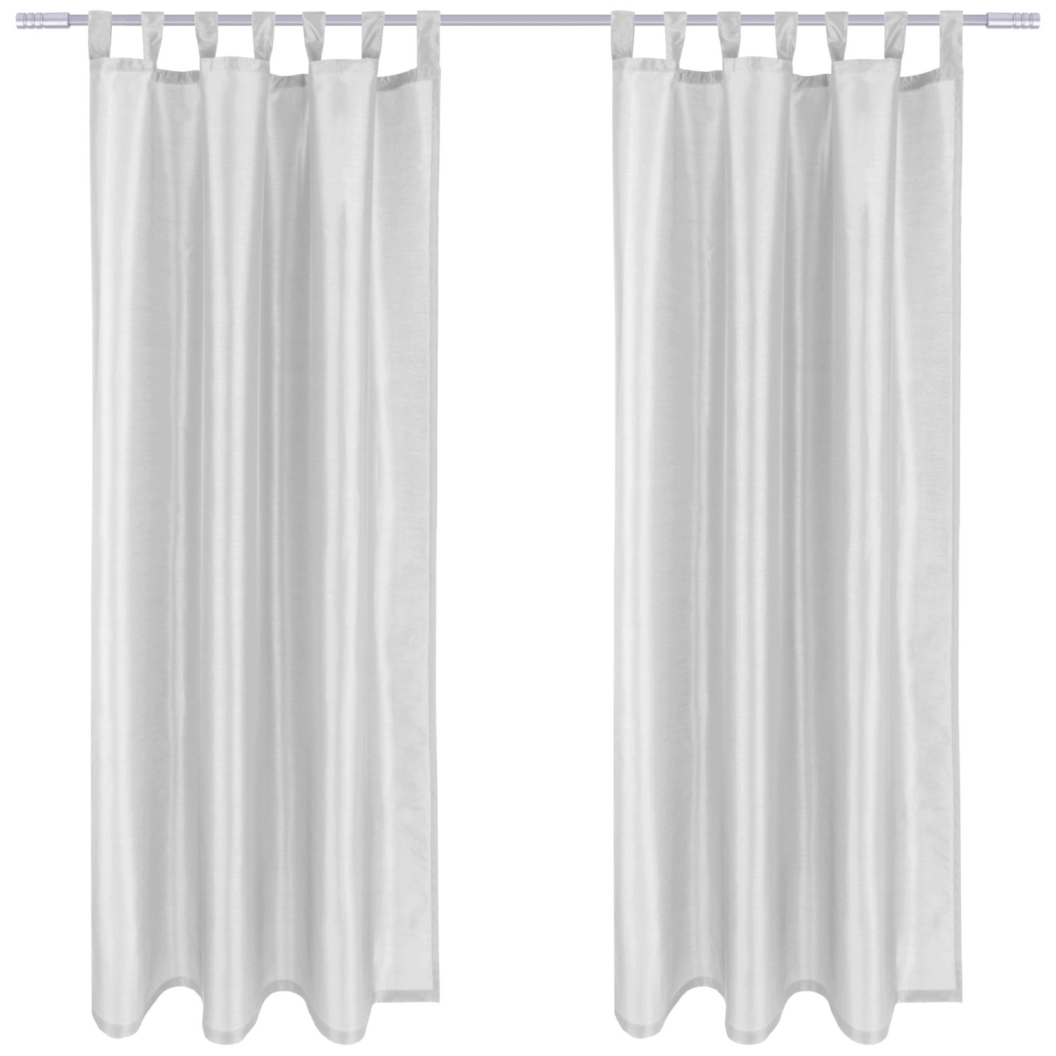 Arsvita 2er Pack Gardine Blickdicht Alessia mit Schlaufen 140 cm x 145 cm Hellgrau Arsvita 2er Pack Gardine Blickdicht Alessia mit Schlaufen 140 cm x 145 cm Hellgrau von Arsvita