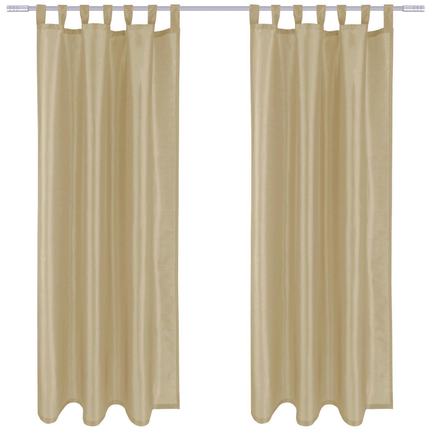 Arsvita 2er Pack Gardine Blickdicht Alessia mit Schlaufen 140 cm x 245 cm Taupe Hell Arsvita 2er Pack Gardine Blickdicht Alessia mit Schlaufen 140 cm x 245 cm Taupe Hell von Arsvita