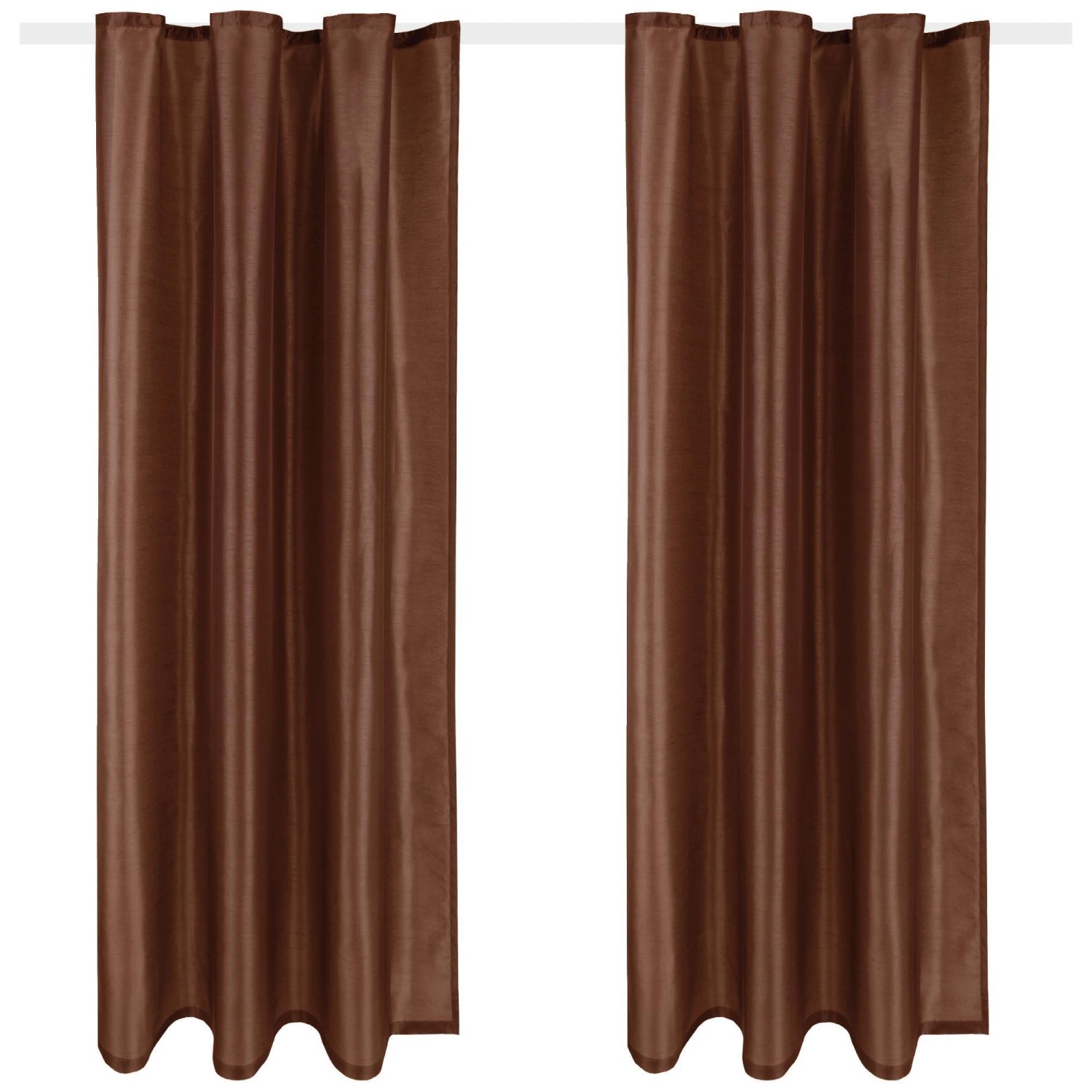 Arsvita 2er Pack Gardine Blickdicht Alessia mit Universalband 140 cm x 245 cm Braun Arsvita 2er Pack Gardine Blickdicht Alessia mit Universalband 140 cm x 245 cm Braun von Arsvita