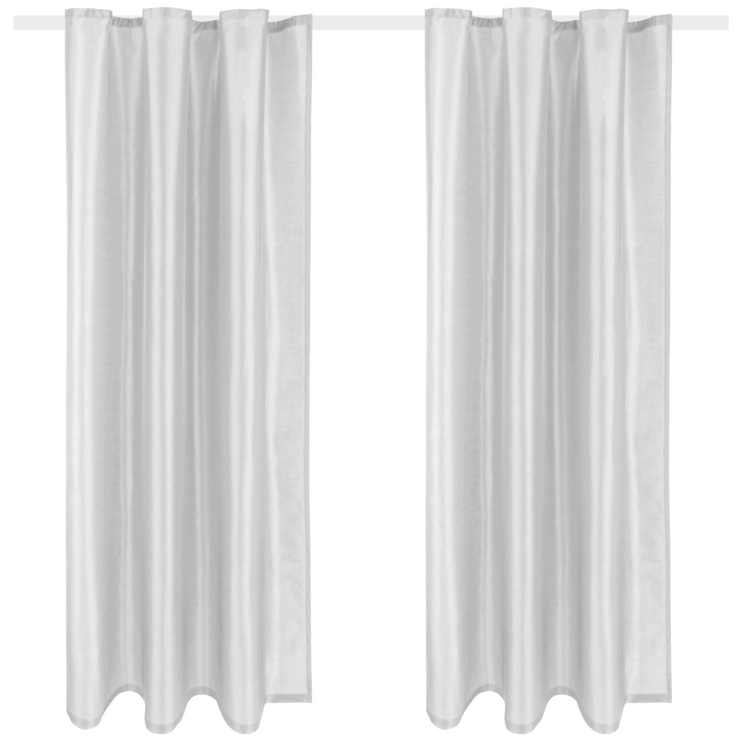 Arsvita 2er Pack Gardine Blickdicht Alessia mit Universalband 140 cm x 245 cm Hellgrau Arsvita 2er Pack Gardine Blickdicht Alessia mit Universalband 140 cm x 245 cm Hellgrau von Arsvita