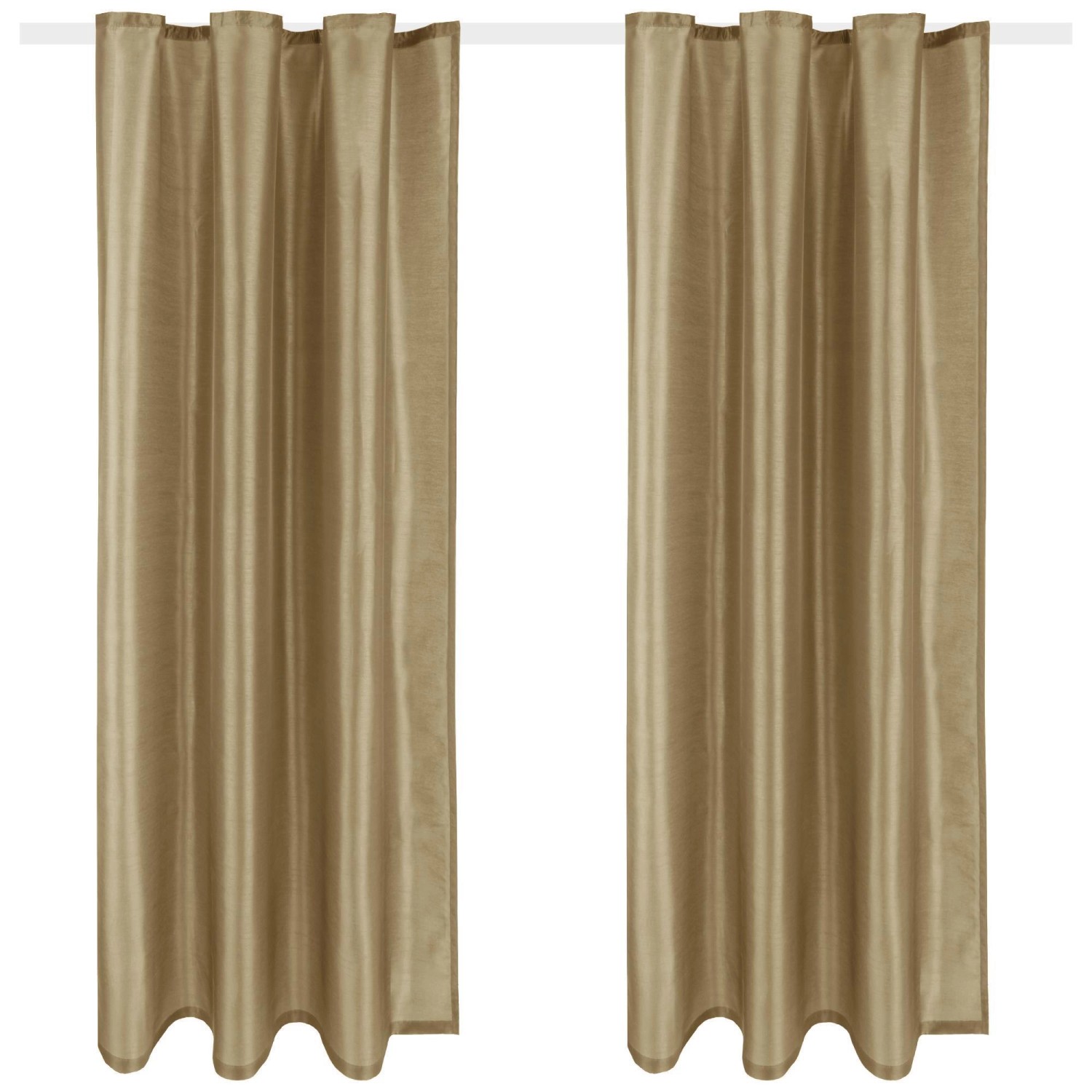Arsvita 2er Pack Gardine Blickdicht Alessia mit Universalband 140 cm x 245 cm Taupe Dunkel Arsvita 2er Pack Gardine Blickdicht Alessia mit Universalband 140 cm x 245 cm Taupe Dunkel von Arsvita