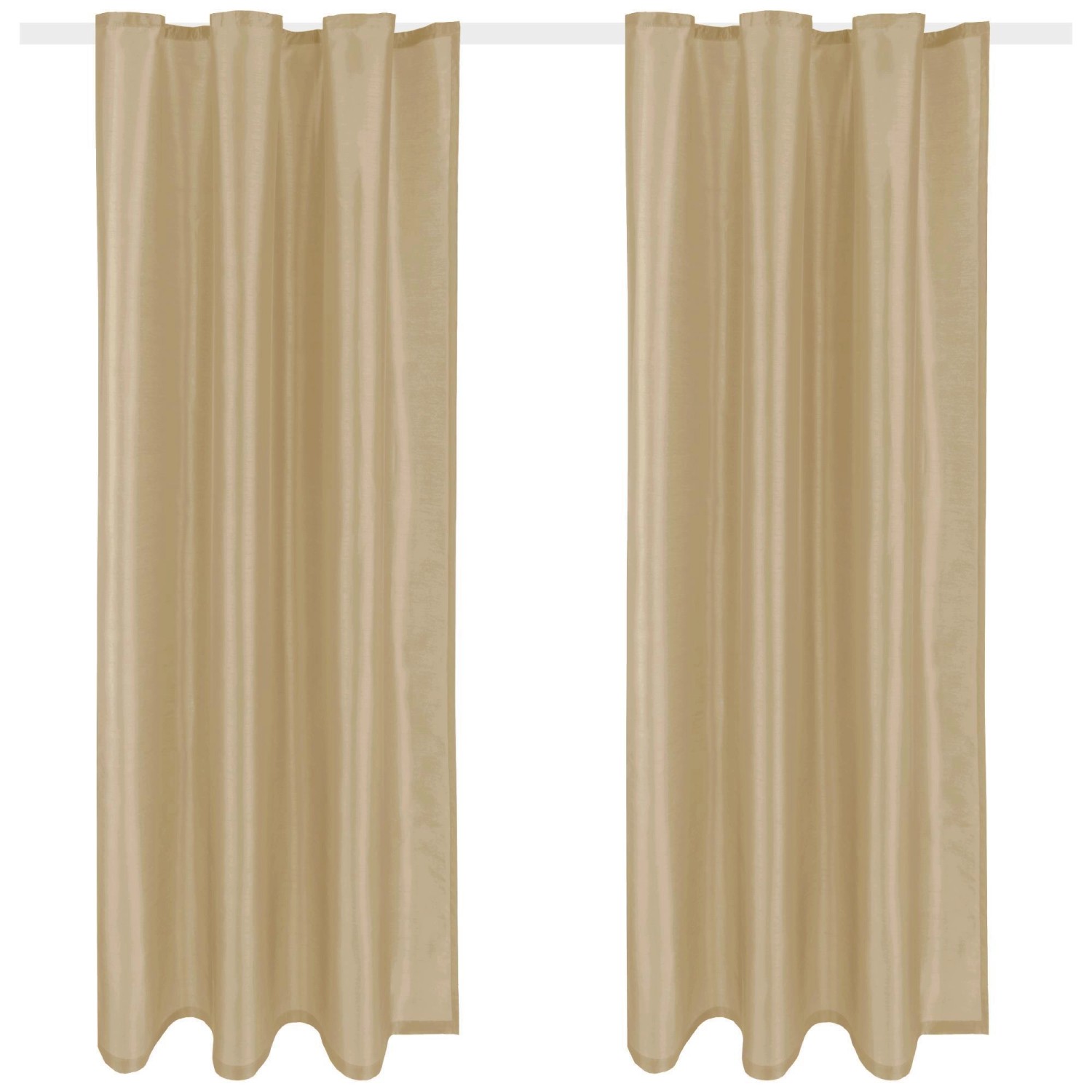 Arsvita 2er Pack Gardine Blickdicht Alessia mit Universalband 140 cm x 245 cm Taupe Hell Arsvita 2er Pack Gardine Blickdicht Alessia mit Universalband 140 cm x 245 cm Taupe Hell von Arsvita