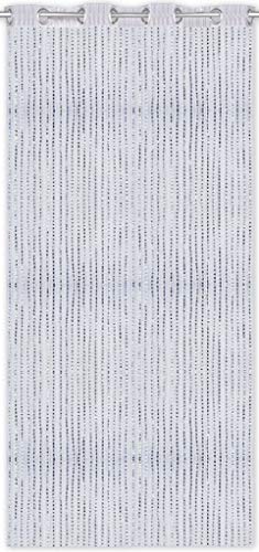 Arsvita Fadenvorhang Lurex-Optik Fadengardine Türvorhang mit Ösen, Trendige Dekoration in vielen verschiedenen Ausführungen erhältlich (140x250 cm/weiß - perlweiß) von Arsvita