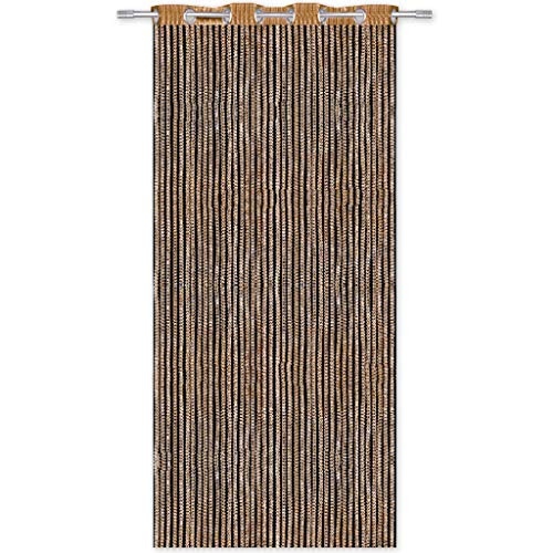 Arsvita Fadenvorhang Metallik-Optik mit Ösen, Türvorhang 140x250cm (Gold) von Arsvita