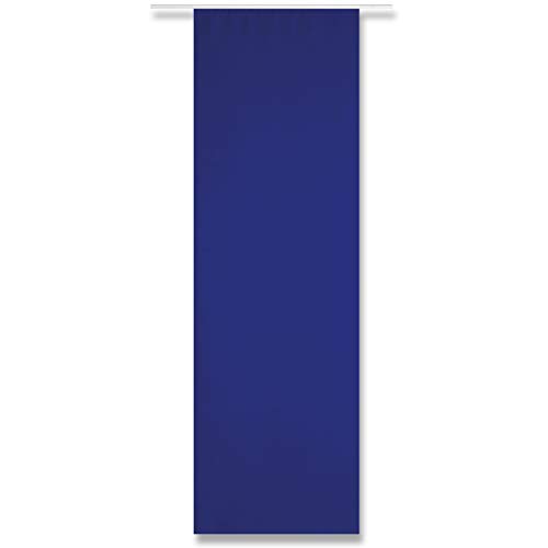 Arsvita Flächenvorhang Blickdicht - Schiebegardine in BxL 60x245cm (Blau) - inkl. Beschwerungsstange und Paneelwagen - Vorhang mit Klettband von Arsvita