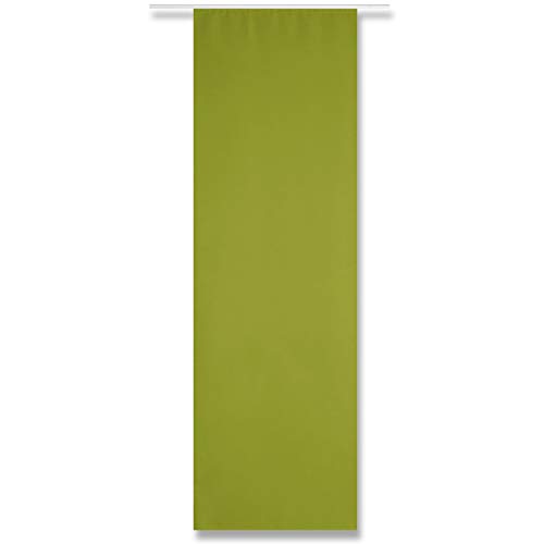 Arsvita Flächenvorhang Blickdicht - Schiebegardine in BxL 60x245cm (Grün) - ohne Flächenvorhangtechnik - Gardine, Vorhang mit Klettband von Arsvita