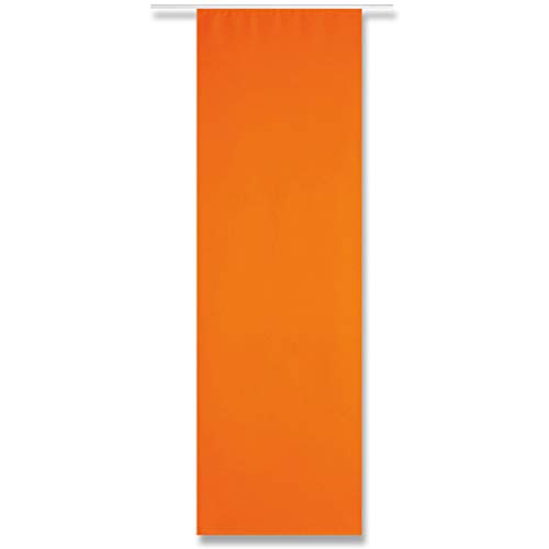 Arsvita Flächenvorhang Blickdicht - Schiebegardine in BxL 60x245cm (Orange) - ohne Flächenvorhangtechnik - Gardine, Vorhang mit Klettband von Arsvita