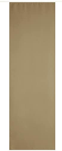 Arsvita Flächenvorhang Blickdicht - Schiebegardine in BxL 60x245cm (Taupe Dunkel) - inkl. Beschwerungsstange und Paneelwagen - Vorhang mit Klettband von Arsvita