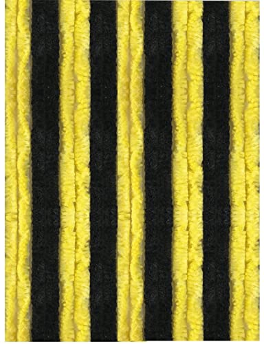 Arsvita Flauschvorhang 80x220 cm in Unistreifen schwarz - gelb, Perfekter Insekten- und Sichtschutz für Ihre Balkon- und Terrassentür, viele Farben Arsvita Flauschvorhang 80x220 cm in Unistreifen schwarz - gelb, Perfekter Insekten- und Sichtschutz für Ihre Balkon- und Terrassentür, viele Farben von Arsvita